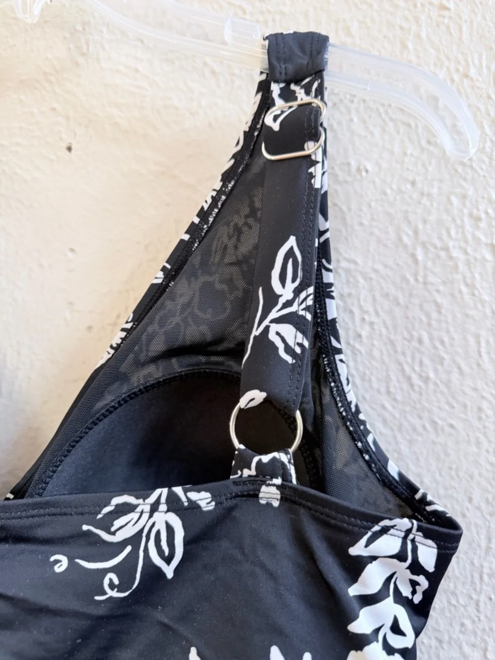 Swim 365 b&w print swim dress